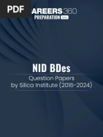 NID BDes Question Papers by Silica Institute 2016 2024