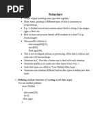 Module 5 - Structure and Union