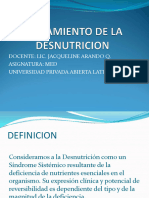 Tratamiento de La Desnutricion