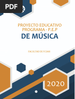 MUSICA Proyecto Educativo Del Programa PEP