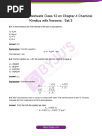 Chemical Kinetics Worksheet Answers Set 3