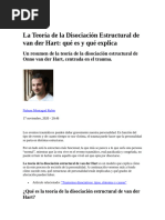 La Teoría de La Disociación Estructural de Van Der Hart