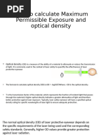 How To Calculate Maximum Permissible Exposure and Optical Density