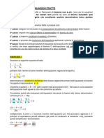 1g Esercizi Su Equazioni Fratte