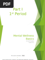 Mental Wellness Basics 2020