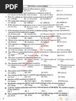 SAIL ACTT Electrician Question Paper