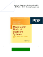 Instant Download Macroscopic Limits of Quantum Systems Munich Germany March 30 April 1 2017 Daniela Cadamuro PDF All Chapter