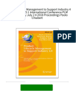 Full Download Product Lifecycle Management To Support Industry 4 0 15th IFIP WG 5 1 International Conference PLM 2018 Turin Italy July 2 4 2018 Proceedings Paolo Chiabert PDF