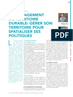 L'Aménagement Du Territoire Durable: Gérer Son Territoire Pour Spatialiser Ses Politiques