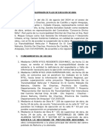 Acta de Suspensión de Plazo de Ejecución de Obra