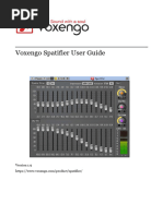 Voxengo Spatifier User Guide en