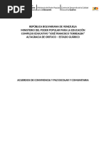 Acuerdos de Convivencia y Paz Escolar y Comunitaria Del Complejo Educativo José Francisco Torrealba 2024 - 2025