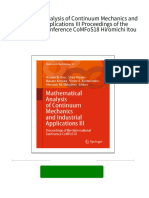 Instant ebooks textbook Mathematical Analysis of Continuum Mechanics and Industrial Applications III Proceedings of the International Conference CoMFoS18 Hiromichi Itou download all chapters