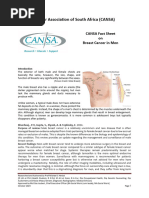 CANSA-MALE BREAST CANCER Fact Sheet - October 2024