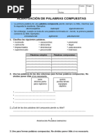 EJERCICIO Acentuacion - de - Palabras - Compuestas