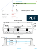 Plantilla de Excel de Diseno de Puente Tipo Losa