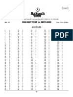 Pre-Neet (Code-B) 04-05-2023 Answer Key