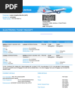 Electronic Ticket Receipt 09AUG For ANGELICA MAE LUZANO