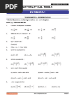 Essential Sheet - Mathematical Tools