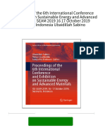 Download ebooks file Proceedings of the 6th International Conference and Exhibition on Sustainable Energy and Advanced Materials ICE SEAM 2019 16 17 October 2019 Surakarta Indonesia Ubaidillah Sabino all chapters