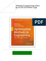 Instant Download Optimization Methods in Engineering: Select Proceedings of CPIE 2019 Mohit Tyagi PDF All Chapter