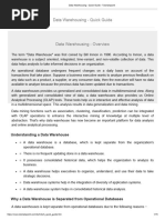 Data Warehousing - Quick Guide