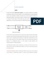 LIC-Differential Amplifier Circuit Using Transistors