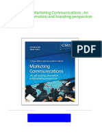 Instant Download (Ebook PDF) Marketing Communications: An Advertising, Promotion and Branding Perspective PDF All Chapter