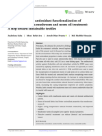 Antimicrobial and Antioxidant Functionalization of Cellulosic Fabric Via Mushroom and Neem Oil Treatment: A Step Toward Sustainable Textiles