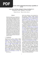 How Numerical Precision Affects Mathematical Reasoning Capabilities of Llms