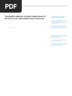 Dielectric Constant Measurement Method