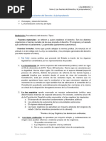 Tema 2. Las Fuentes Del Derecho y La Jurisprudencia