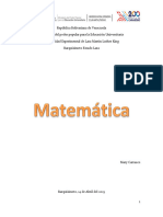 Matematica - MARY CARRASCO