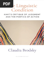 Claudia Brodsky - The Linguistic Condition - Kant's Critique of Judgment and The Poetics of Action-Bloomsbury Academic (2021)