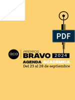 Agenda Academica Premios Bravo 2024