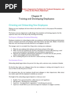 Chapter 8 - Orienting and Onboarding New Employees