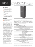 SRX725/SRX725F: Dual 15" High-Power Two-Way Speaker