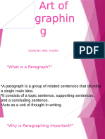 On Paragraphing