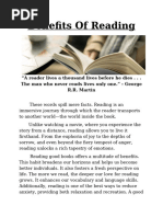 Benefits of Reading Word File