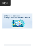 Difference Between Group Discussion and Debate