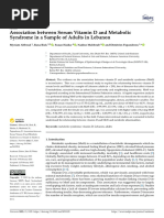 Association Between Serum Vitamin D and Metabolic Syndrome 2uk0gam0