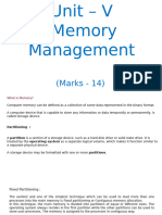 UNIT V - Memory MGMT