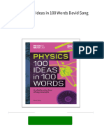 [FREE PDF sample] Physics: 100 Ideas in 100 Words David Sang ebooks