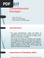 Comprehension Passages