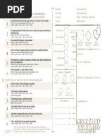 Grizzled Adventurers Latecomer Character Sheet