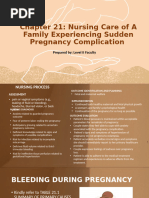 Chapter 21 Nursing Care of A Family With Sudden Pregnancy Complication