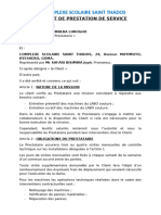 Contrat de Prestation de Service Thados