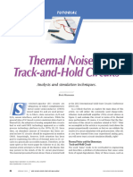 Thermal Noise in Track-And-Hold Circuits Analysis and Simulation Techniques