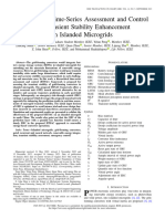 Hierarchical Time-Series Assessment and Control For Transient Stability Enhancement in Islanded Microgrids