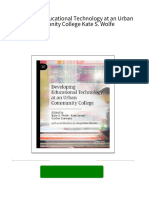 PDF Developing Educational Technology at An Urban Community College Kate S. Wolfe Download